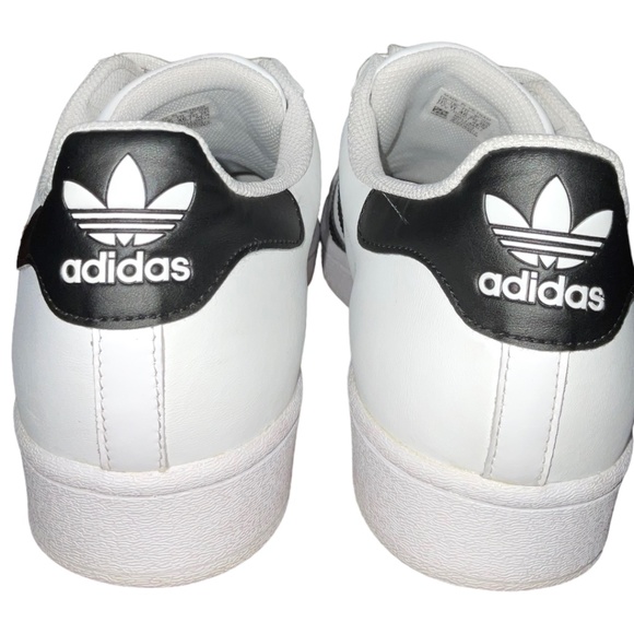 SOLD! Mens Adidas Superstar Leather Athletic Sneaker White Sz 11.5 (124164879) - Picture 7 of 10